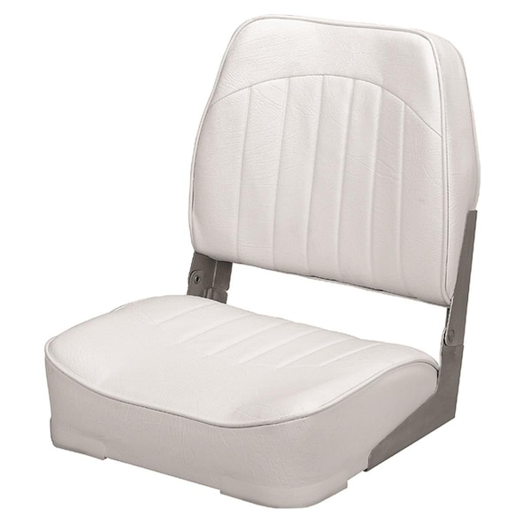 Hard Top Wise 8WD734PLS-710 Low Back Economy Fishing Boat Seat - White HA3077627 - main